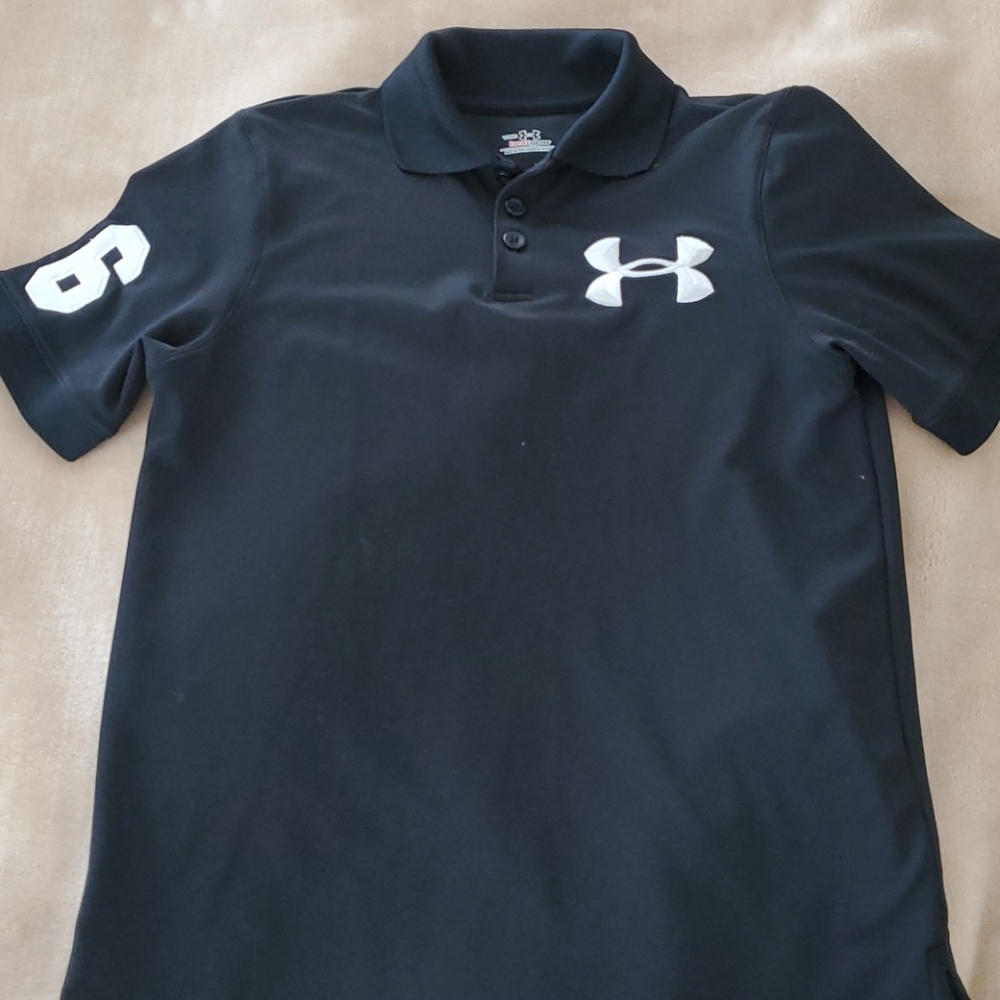 Boys under armour polo shirt